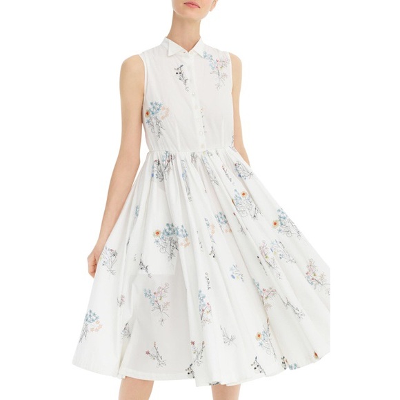 🎉SALE🎉J. Crew Embellished Midi Shirtdress - Picture 3 of 7